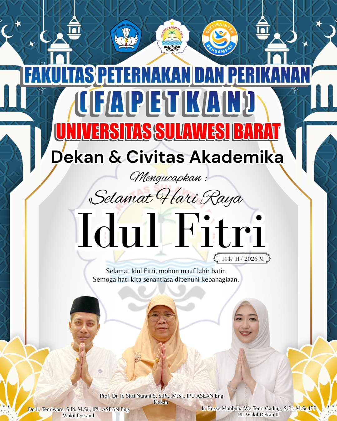 Selamat Hari Raya Idul Fitri 1Syawal 1447Hijriah