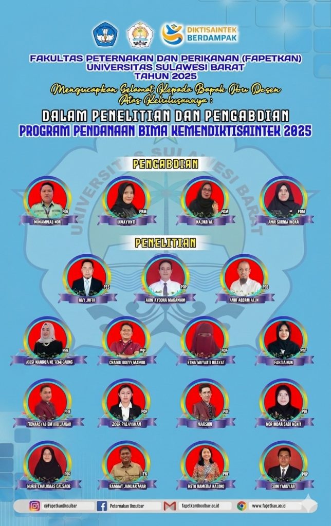 Penelitian Dan Pengabdian Program Pendanaan Bima Kemendiktisaintek Tahun 2025